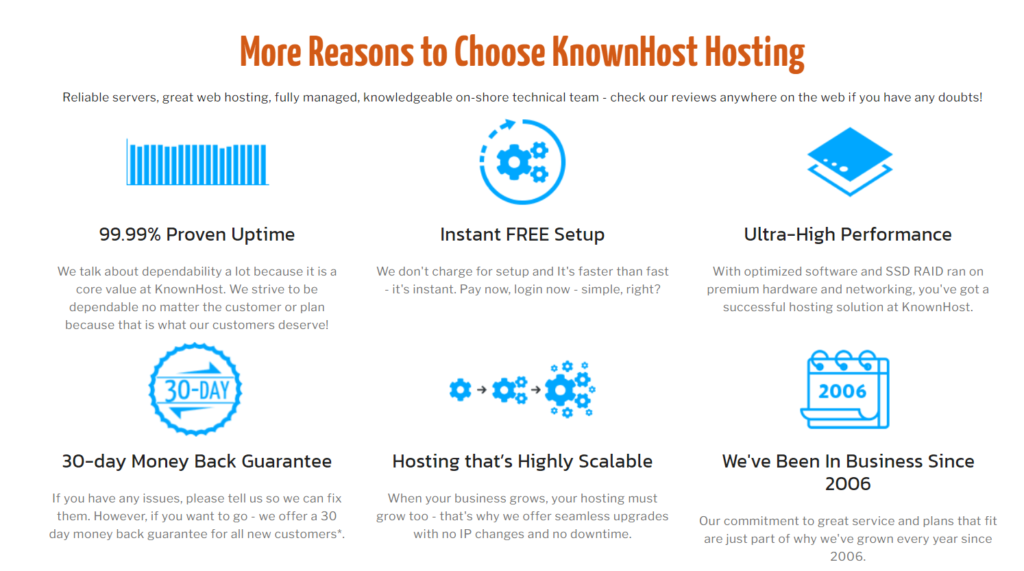 KnownHost Review 2021 - KnownHost web hosting Features